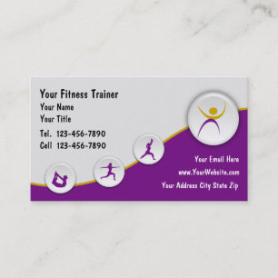 Cartes de visite pour entraîneur de fitness
