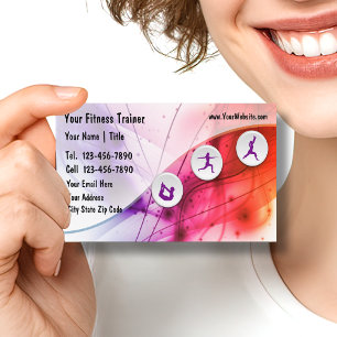 Cartes de visite pour entraîneur de fitness