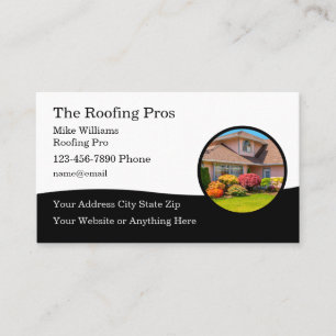 Cartes de visite pour entrepreneur en toiture prof