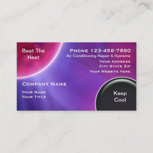 Cartes de visite pour entreprise de climatisation