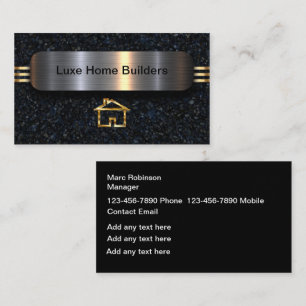 Cartes de visite pour entreprise de construction d