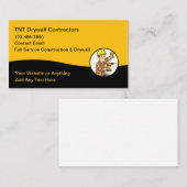 Cartes de visite pour entreprise de construction e (Devant / Derrière)