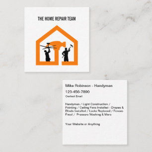 Cartes de visite pour entreprise de construction e
