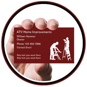 Cartes de visite pour entreprise de construction s