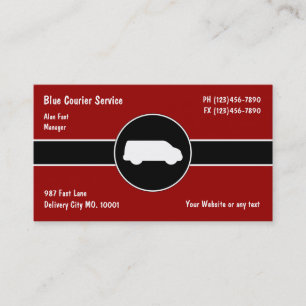 Cartes de Visite pour Entreprise de Courrier Expre