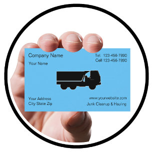 Cartes de visite pour entreprise de déblaiement de