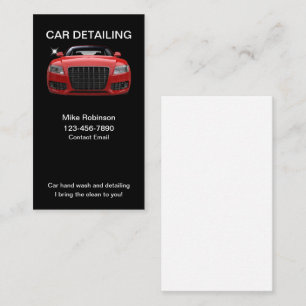Cartes de visite pour entreprise de detailing auto