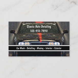 Cartes de visite pour entreprise de detailing auto