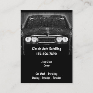 Cartes de visite pour entreprise de detailing auto