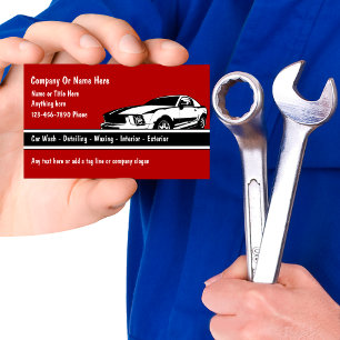 Cartes de visite pour entreprise de detailing auto