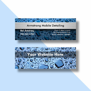 Cartes de visite pour entreprise de detailing auto