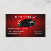 Cartes de visite pour entreprise de detailing auto (Devant)