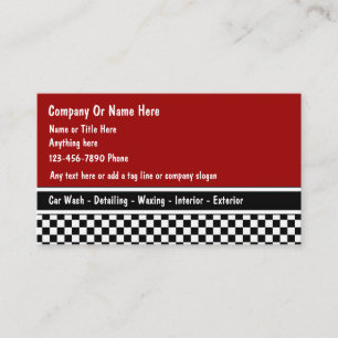 Cartes de visite pour entreprise de detailing auto
