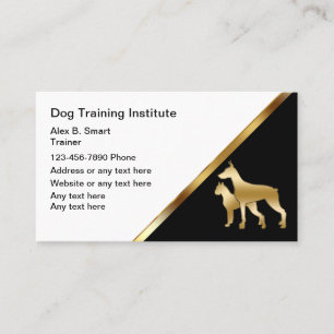Cartes de visite pour entreprise de dressage de ch