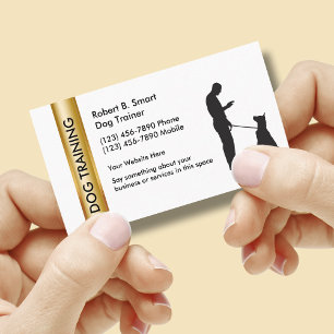 Cartes de visite pour entreprise de dressage de ch