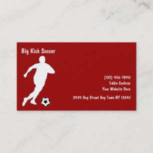 Cartes de visite pour entreprise de football