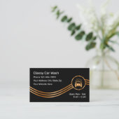 Cartes de visite pour entreprise de lavage de voit (Debout devant)