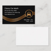 Cartes de visite pour entreprise de lavage de voit (Devant / Derrière)