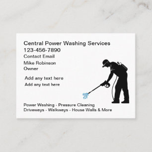 Cartes de visite pour entreprise de lavage sous pr
