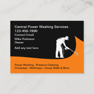 Cartes de visite pour entreprise de lavage sous pr