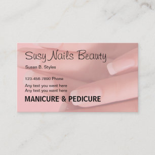Cartes de visite pour entreprise de manucure Beaut