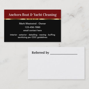 Cartes de visite pour entreprise de nettoyage de b