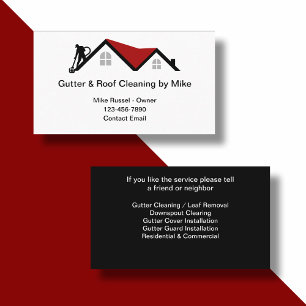 Cartes de visite pour entreprise de nettoyage de g