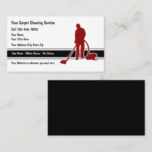 Cartes de visite pour entreprise de nettoyage de s