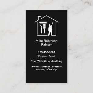 Cartes de visite pour entreprise de peinture de ma