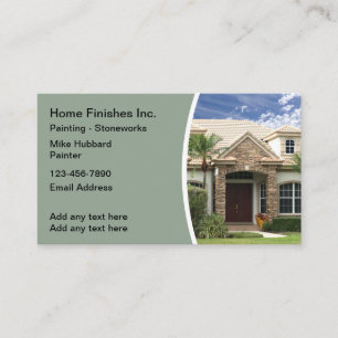 Cartes de visite pour entreprise de peinture de ma