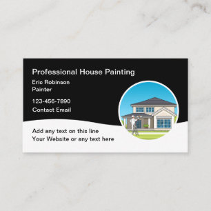 Cartes de visite pour entreprise de peinture de ma