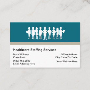 Cartes de visite pour entreprise de personnel médi