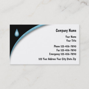 Cartes de visite pour entreprise de plomberie