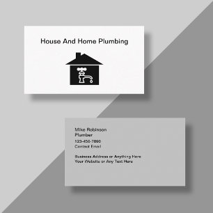 Cartes de visite pour entreprise de plomberie de m