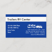 Cartes de visite pour entreprise de remorques de c (Devant)