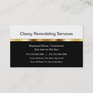 Cartes de visite pour entreprise de rénovation de