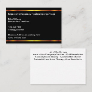 Cartes de visite pour entreprise de restauration d