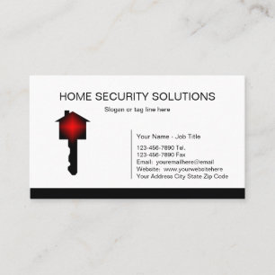 Cartes de visite pour entreprise de sécurité à dom