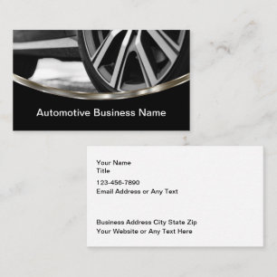 Cartes de visite pour entreprise de services autom