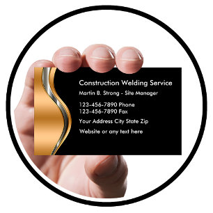 Cartes de visite pour entreprise de soudure