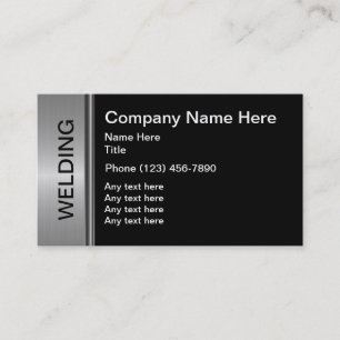Cartes de visite pour entreprise de soudure de con