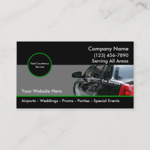 Cartes de visite pour entreprise de taxi