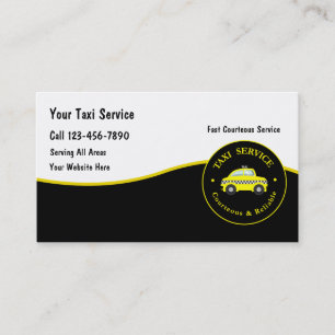 Cartes de visite pour entreprise de taxi