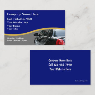 Cartes de visite pour entreprise de taxi