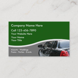Cartes de visite pour entreprise de taxi