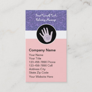 Cartes de visite pour entreprise de thérapie de ma