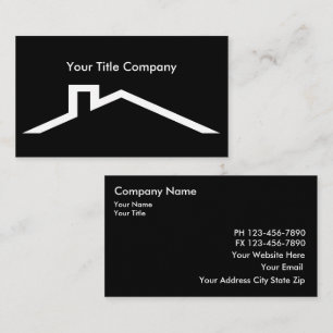 Cartes de visite pour entreprise de titres immobil