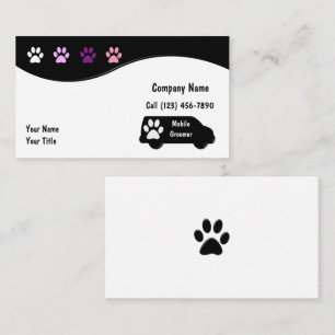 Cartes de visite pour entreprise de toilettage de