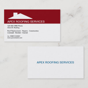 Cartes de visite pour entreprise de toiture