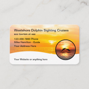 Cartes de visite pour entreprise de tourisme tropi